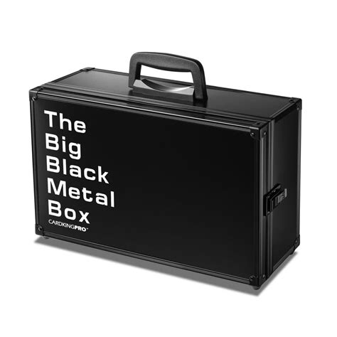 big metal box case|The Big Black Metal Box, Compatible with Cards .